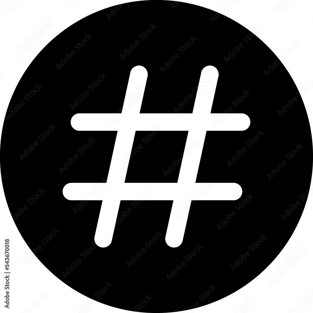 Fototapeta premium Hashtag sign