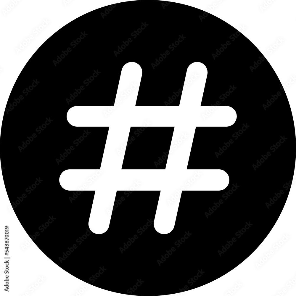 Fototapeta premium Hashtag sign