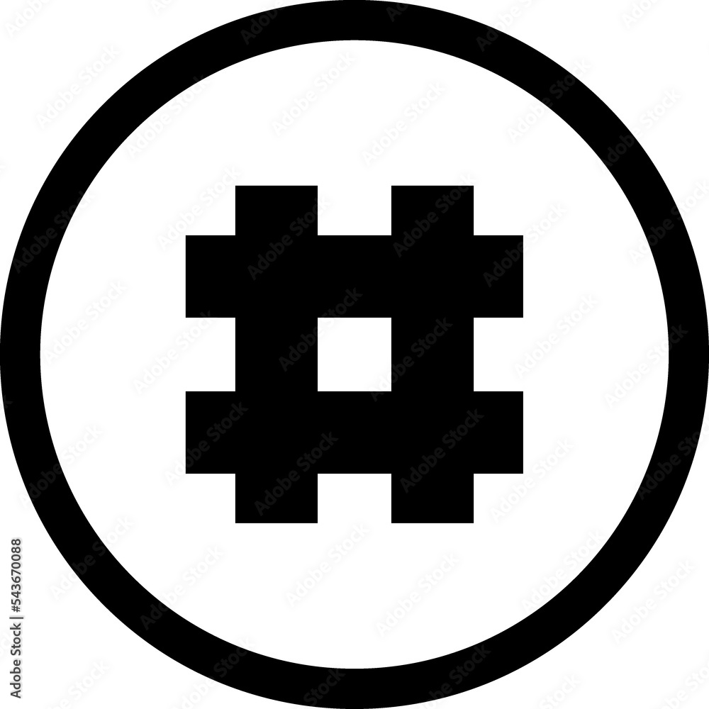 Fototapeta premium Hashtag sign