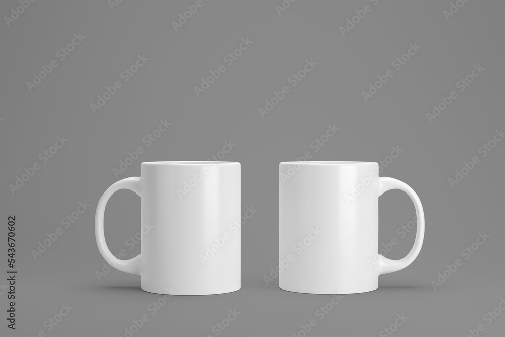 Mug mock up / Coffee cup template on studio background Mug mock up / Coffee cup template on studio background