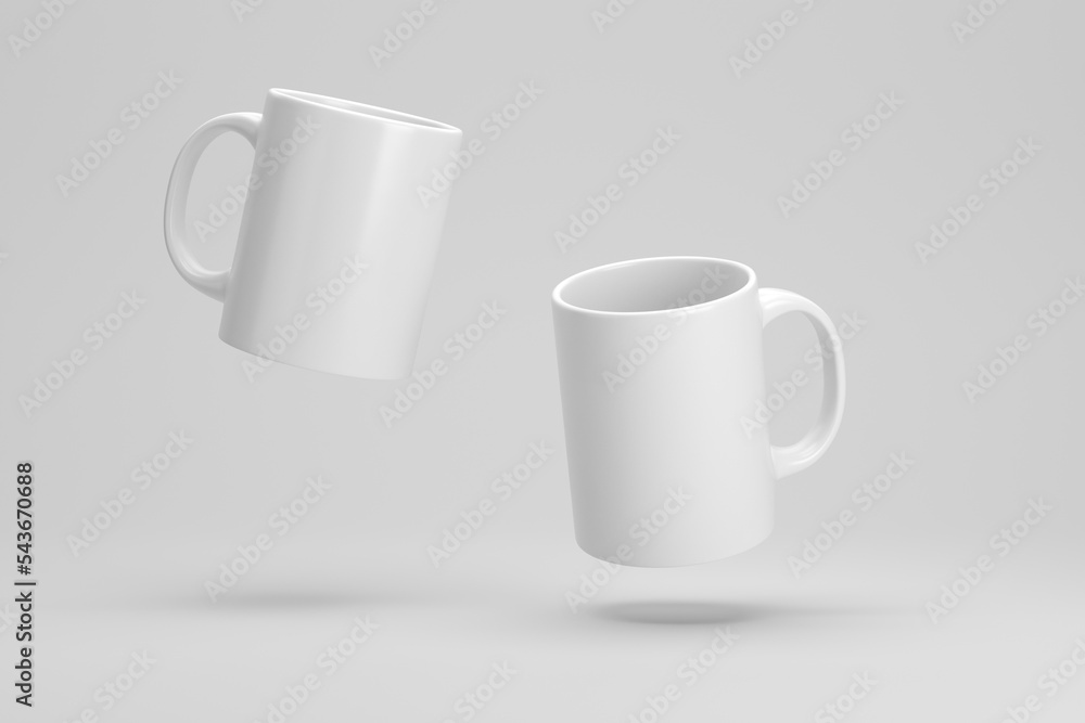 Mug mock up / Coffee cup template on studio background Mug mock up / Coffee cup template on studio background
