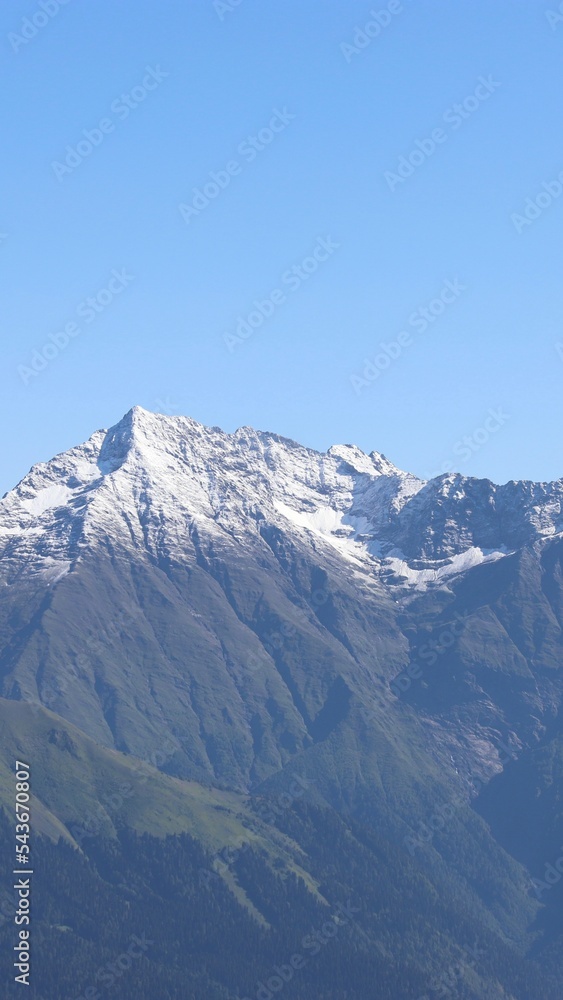 snow covered mountains