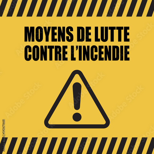 Logo moyens de lutte contre l'incendie.