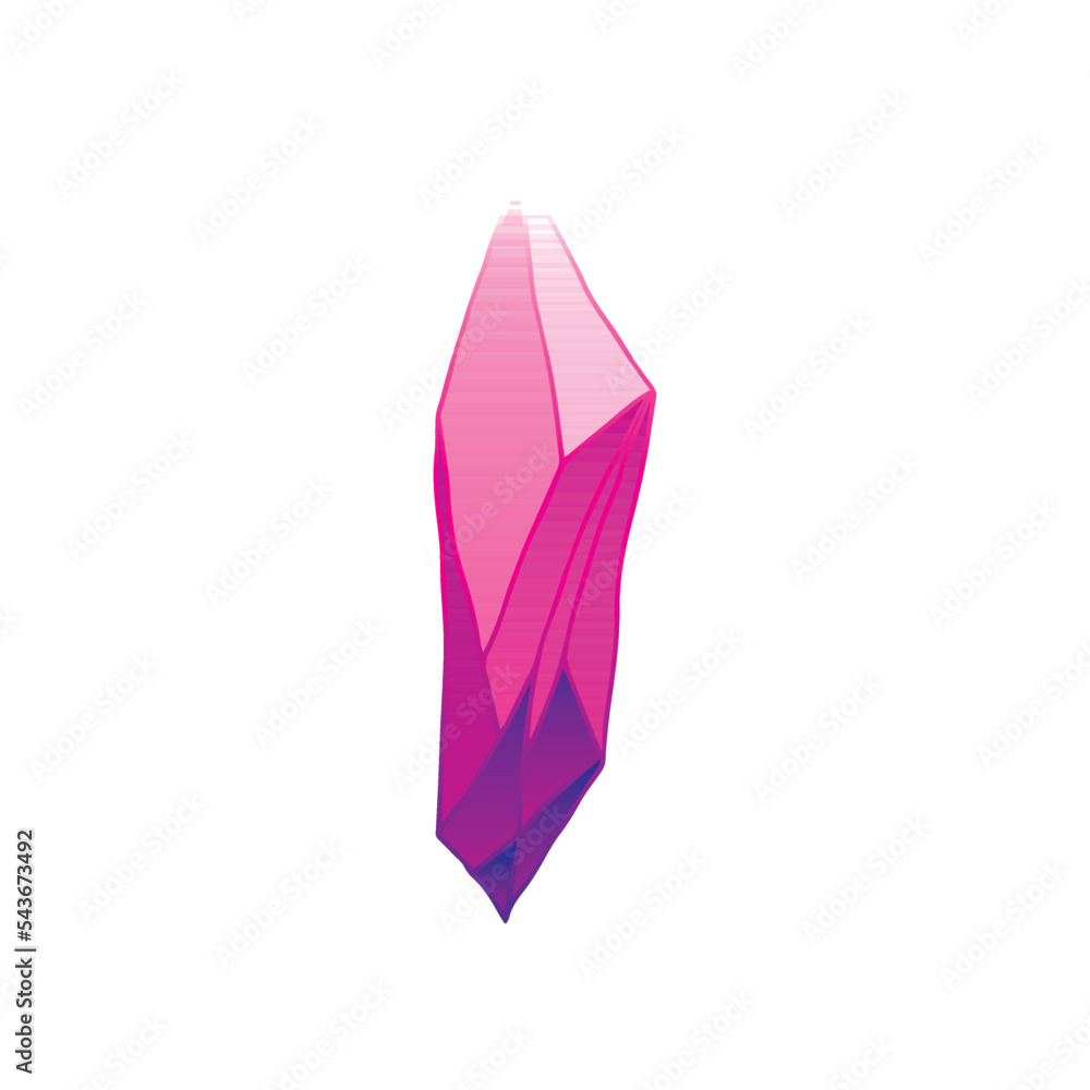 Crystal or natural mineral gemstone. Game UI icon. vector illustration Crystal or natural mineral gemstone. Game UI icon. vector illustration