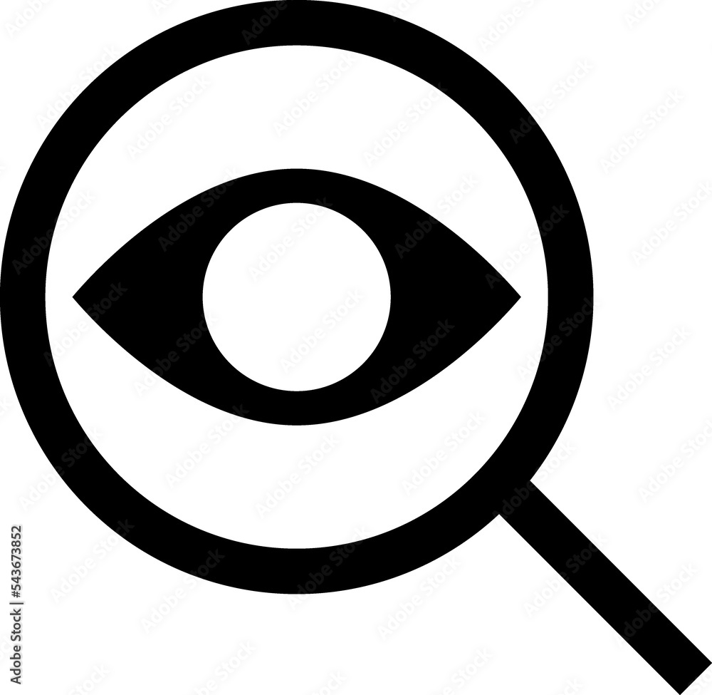 Hunter Eye View Magnifying Glass Search Icon