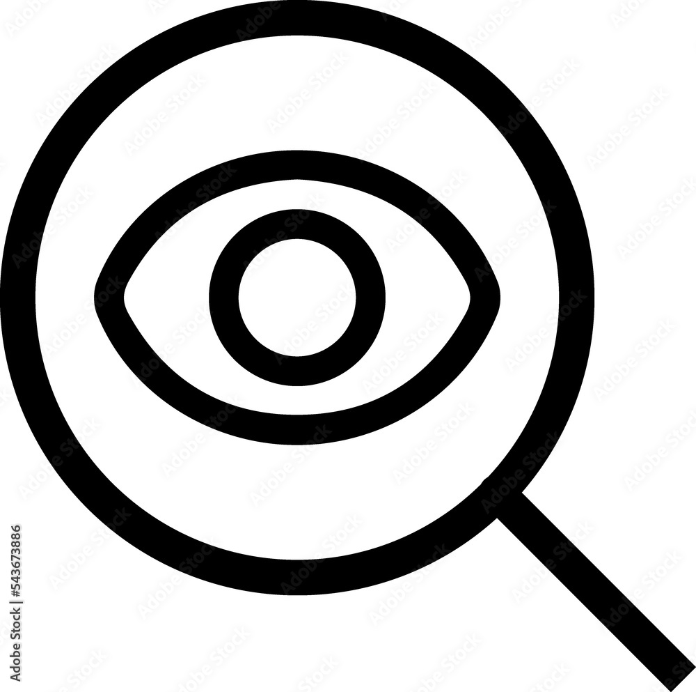 Hunter Eye View Magnifying Glass Search Icon