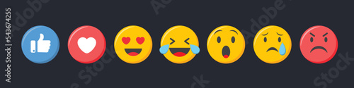 Foto Emoji icons set