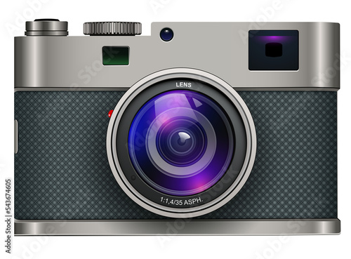 retro photo camera 3d icon isolated.