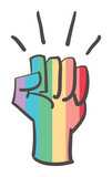 Rainbow Flag Handdrawn Illustration