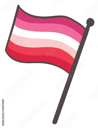 Rainbow Flag Handdrawn Illustration