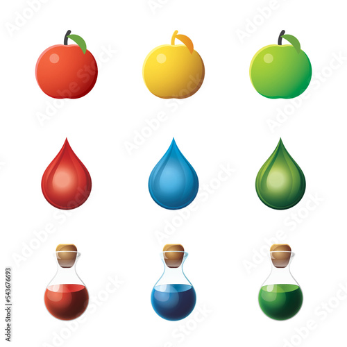 Game UI assets set. Gaming user interface icons collection. vector illustration
