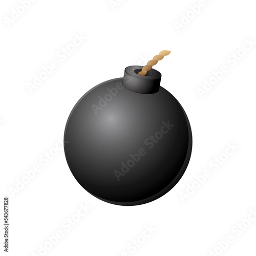 Game UI asset. Gaming user interface bomb icon. vector illustration