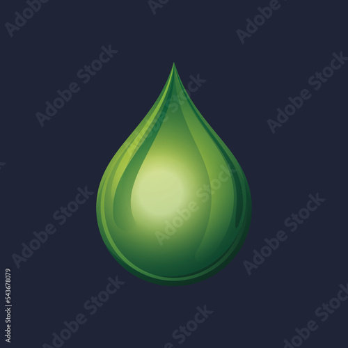 Game UI asset. Gaming user interface drop icon. vector illustration