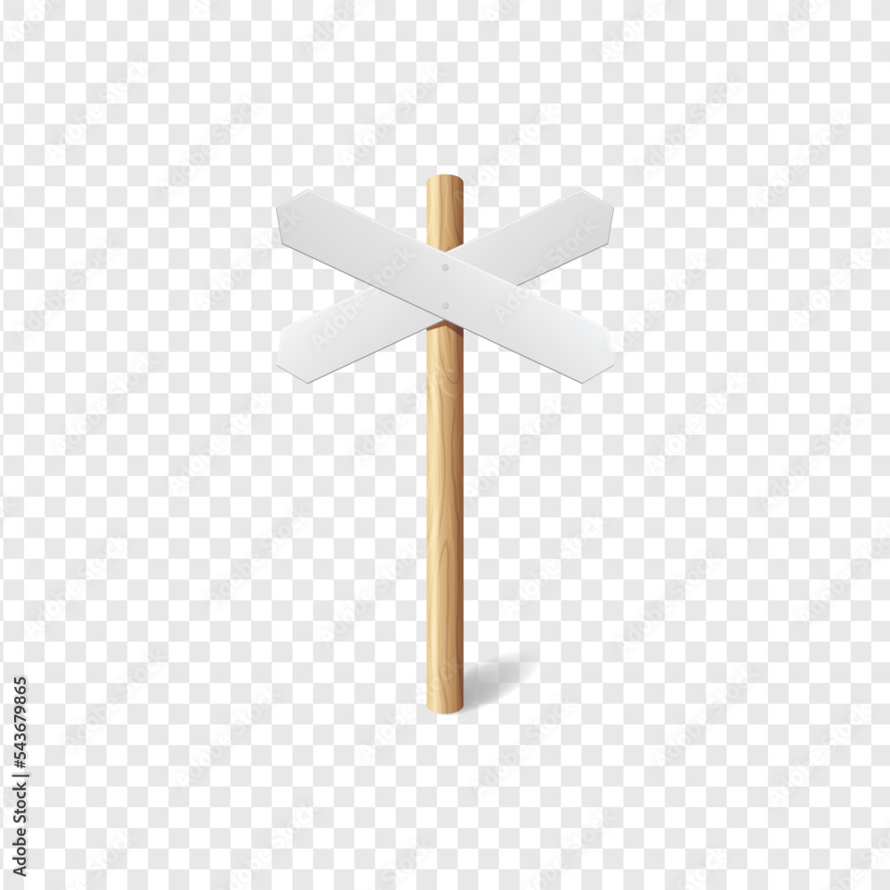 Blank signboard. Empty signage banner. White sign template, vector illustration Blank signboard. Empty signage banner. White sign template, vector illustration