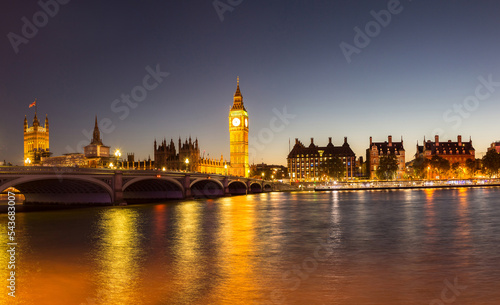 Big Ben, Parliament, Westminster bridge in London