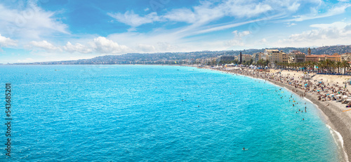 Panoramic view of beach in Nice © Sergii Figurnyi