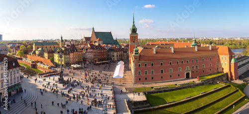 Panoramic view of Warsaw