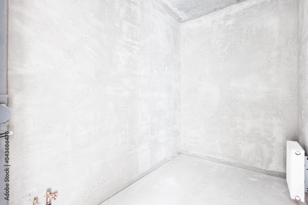 Obraz premium interior of the apartment without decoration in white colors