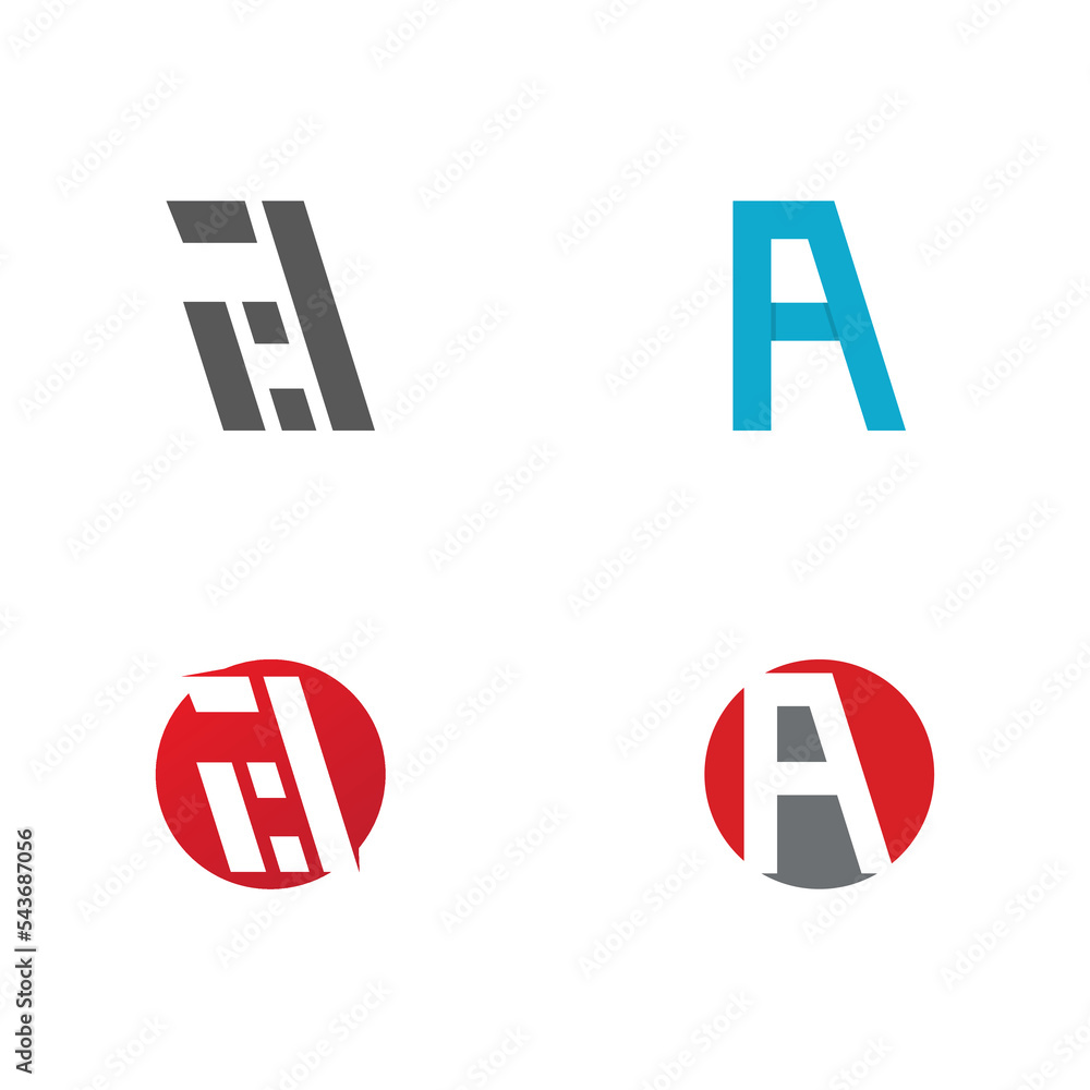 A Letter icon Template A Letter icon Template