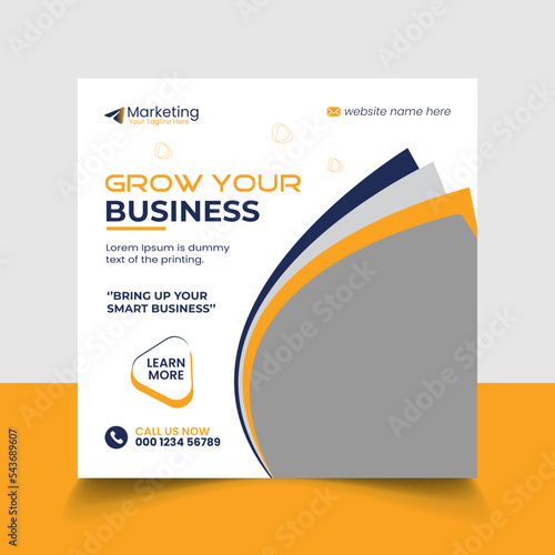 Digital marketing agency Instagram banner and social media post template