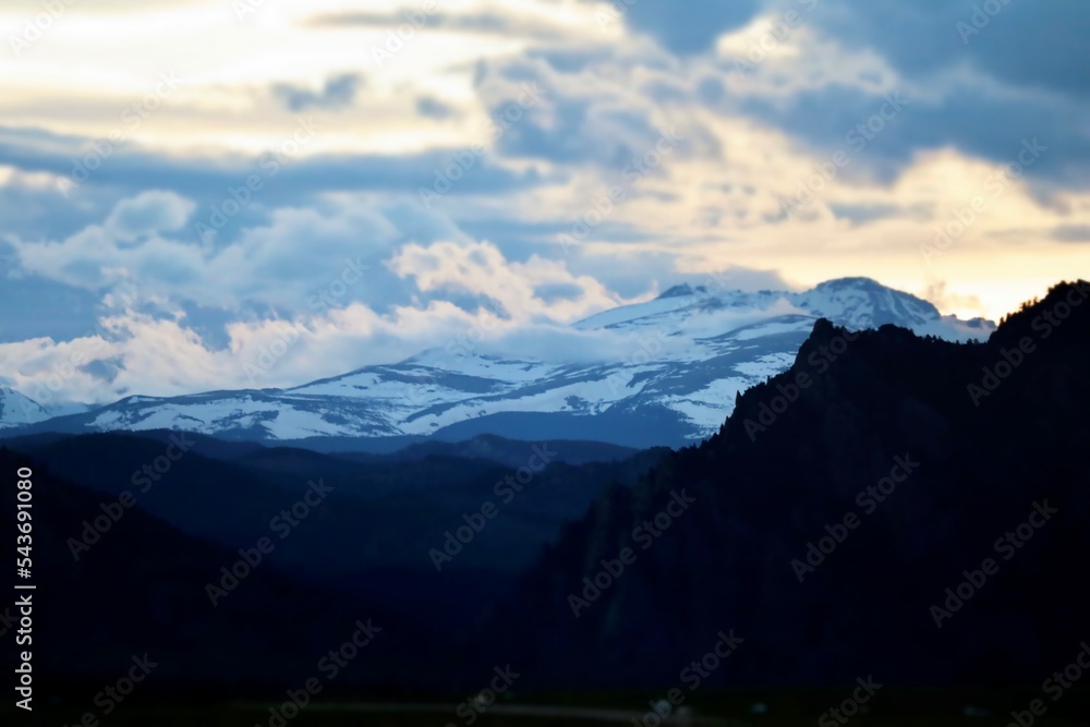 Snowy Mountain Clouds