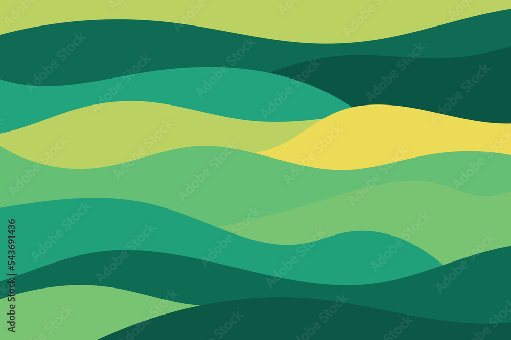 Abstract Wave Motion Background Illustration