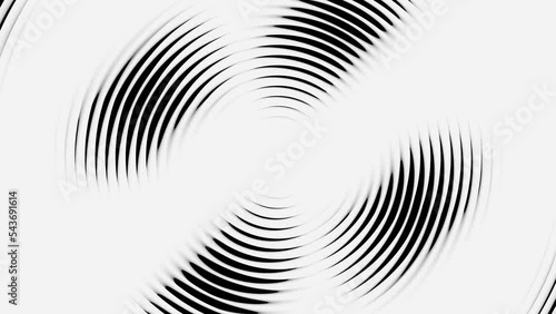 Cyclic animation of the blades. Hypnosis, meditation photo