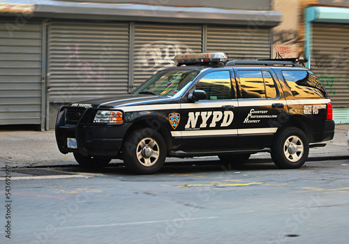 Voiture de Police américaine NYPD, New York City photo