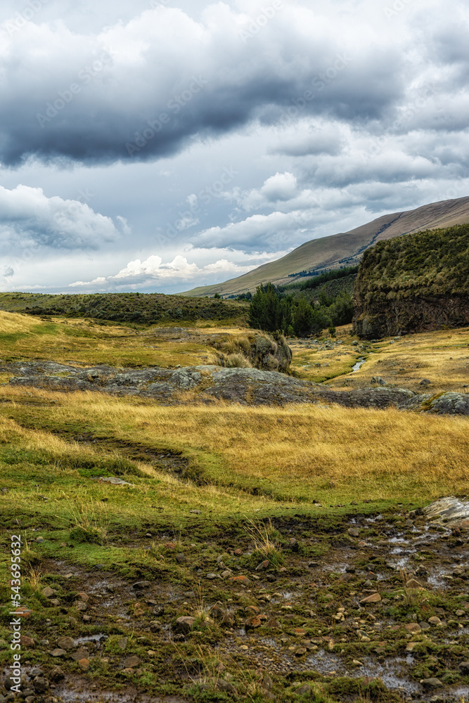Naklejka premium Landscape view Cotopaxi National Park, Ecuador