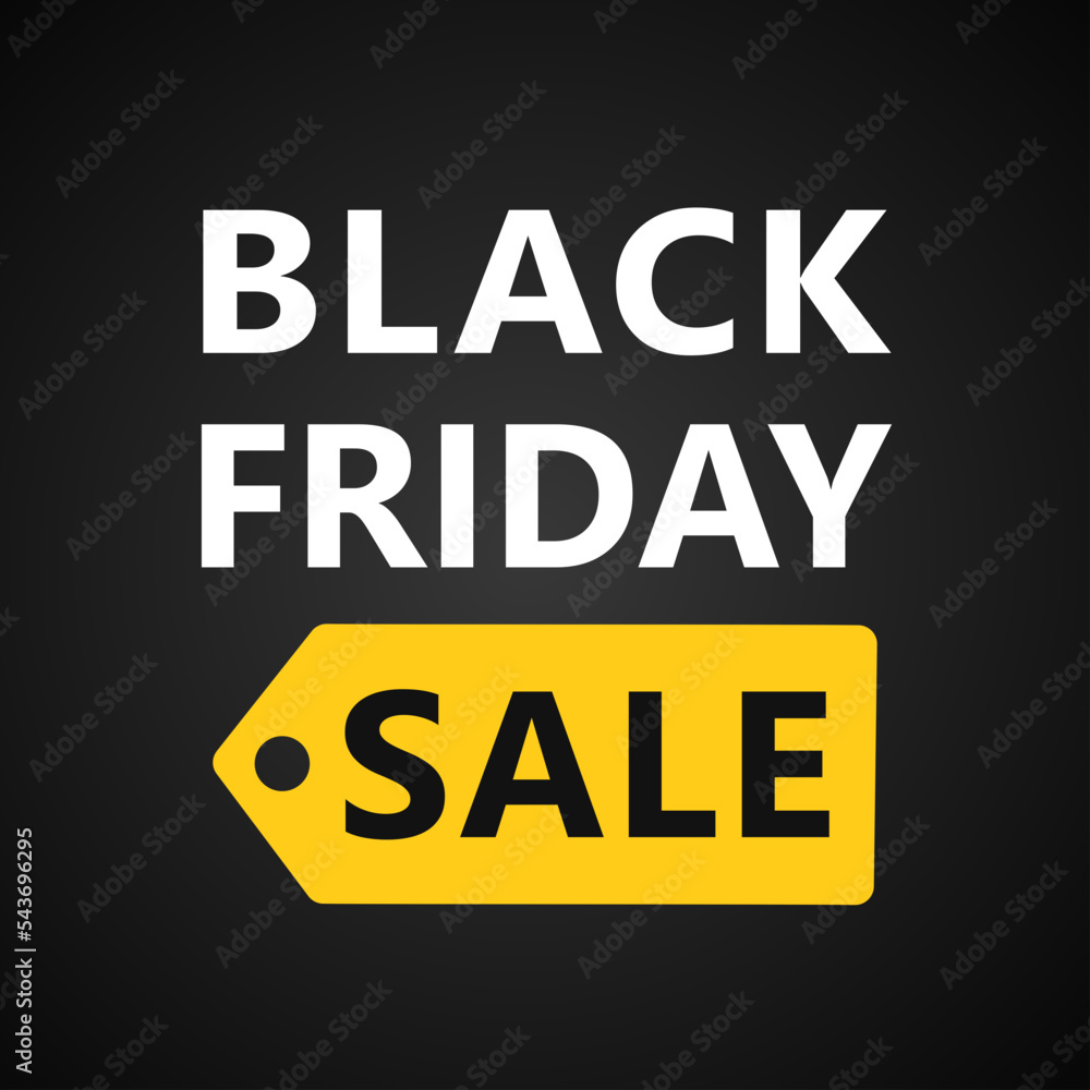 Obraz premium Black Friday sale banner. Vector illustration