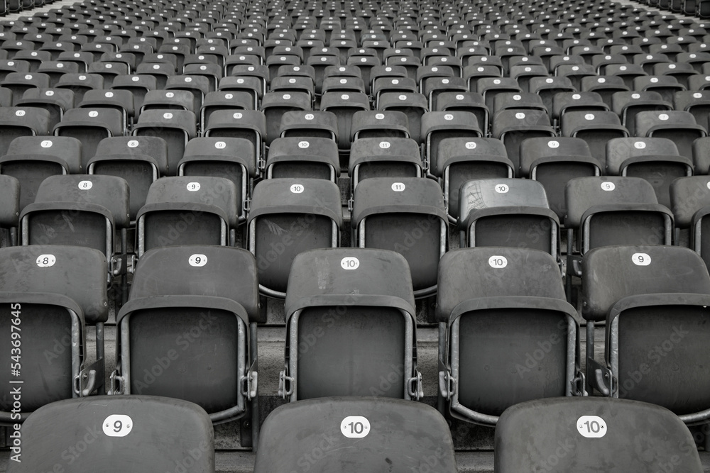 Naklejka premium seats in multiple rows