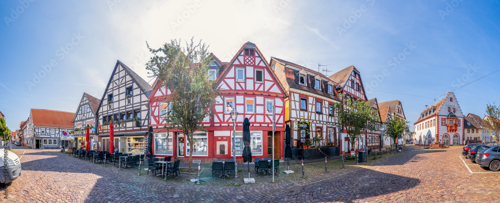 Historical city of Nidderau, Hessen, Germany 