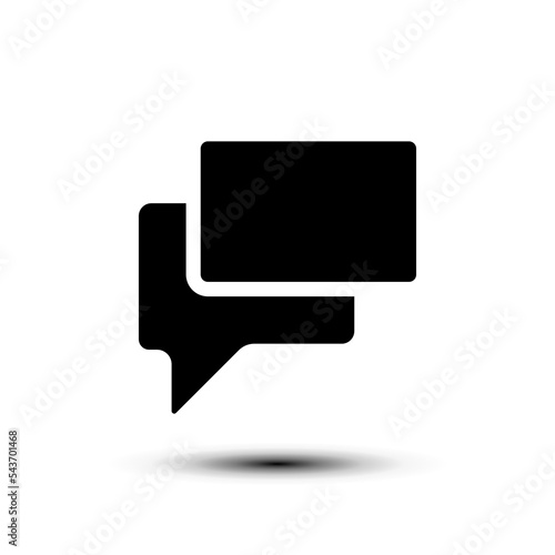 Comment icon. chat sign. flat design vector illustration for web and mobile