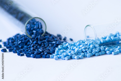 Obraz na płótnie Granular paint. Colored granular pigments for plastic.