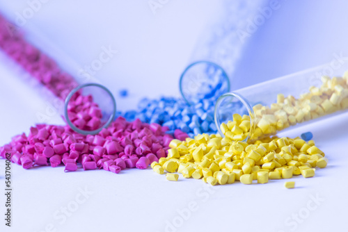 Картината върху платно Granular paint. Colored granular pigments for plastic.