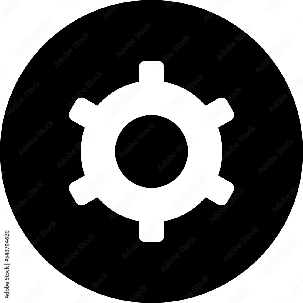 Settings, service black circle icon Settings, service black circle icon
