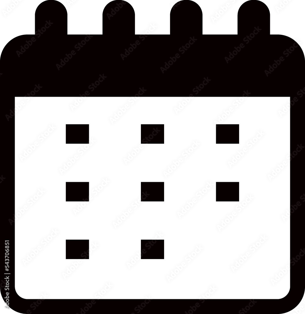 Calendar line icon. Date, time sign