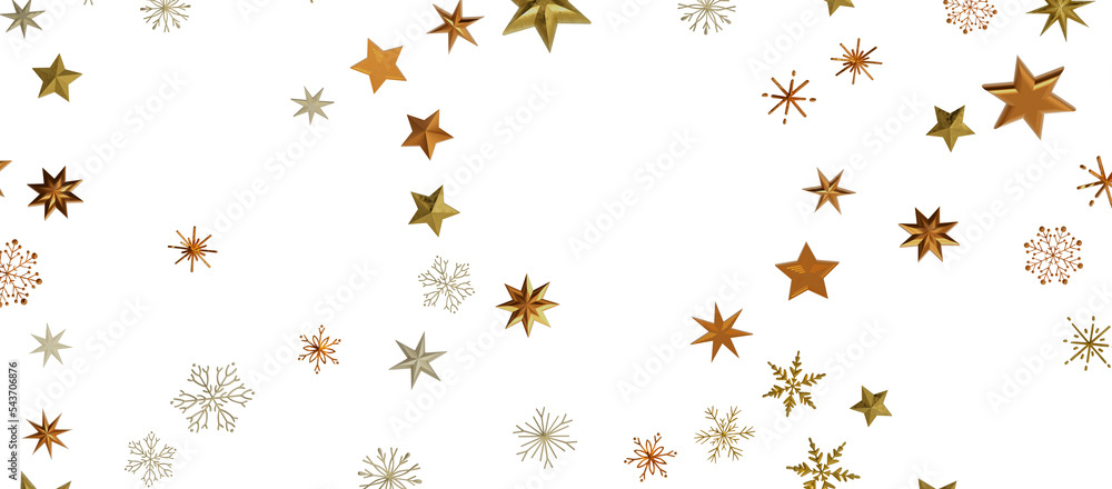 Snowflakes and bokeh lights on the blue Merry Christmas background. 3D render Snowflakes and bokeh lights on the blue Merry Christmas background. 3D render
