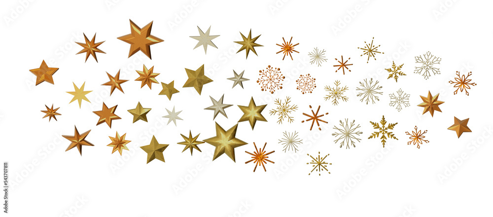 Snowflakes Falling On Snow - Winter Banner Snowflakes Falling On Snow - Winter Banner