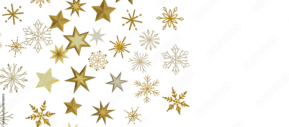 With Realistic Snowflakes Overlay On Light Silver Backdrop. Xmas Holidays With Realistic Snowflakes Overlay On Light Silver Backdrop. Xmas Holidays