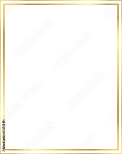 Vector of Christmas Simple Gold border 