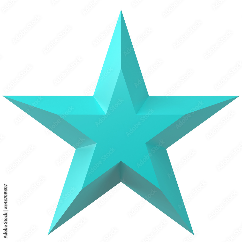 3D star. 3D illustration. 3D star. 3D illustration.