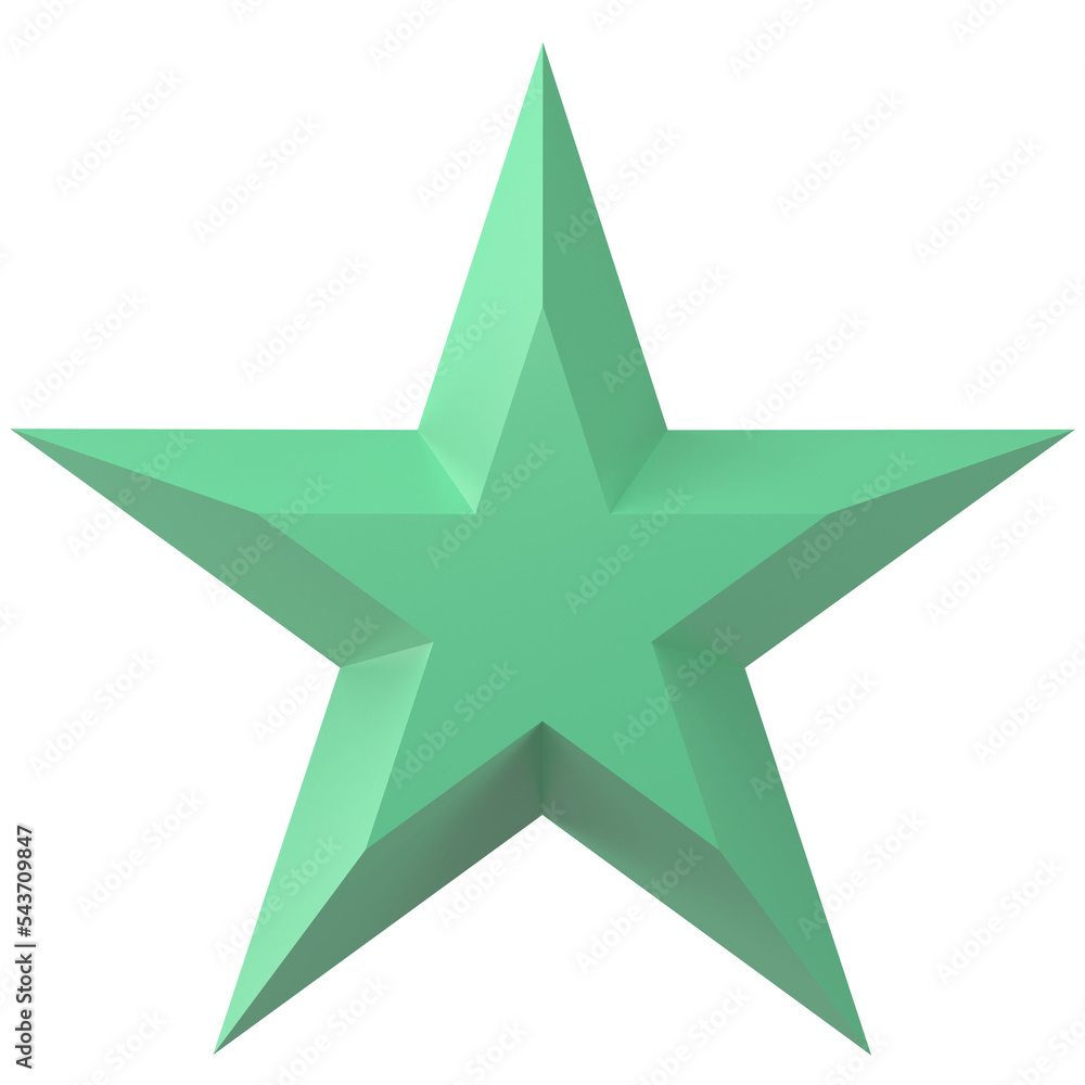 3D star. 3D illustration. 3D star. 3D illustration.