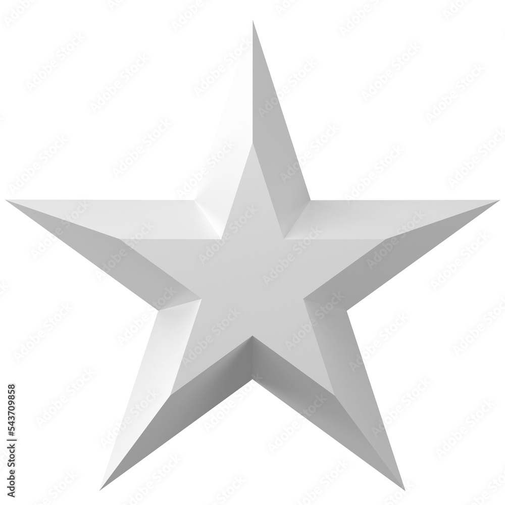 3D star. 3D illustration. 3D star. 3D illustration.