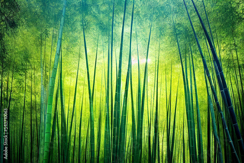 Bamboo Forest Fluorescent Neon 
