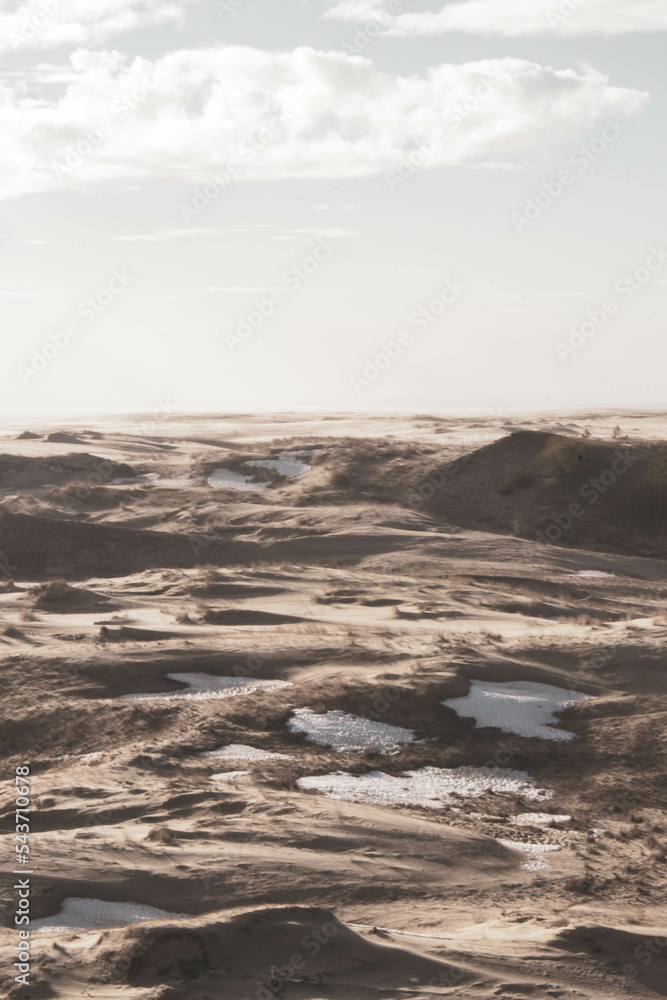 Obraz premium dunes covered in snow