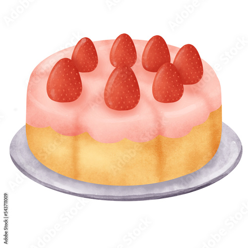 Watercolor caker clipart