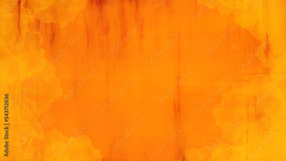 Orange color  background with vintage texture poster backdrop