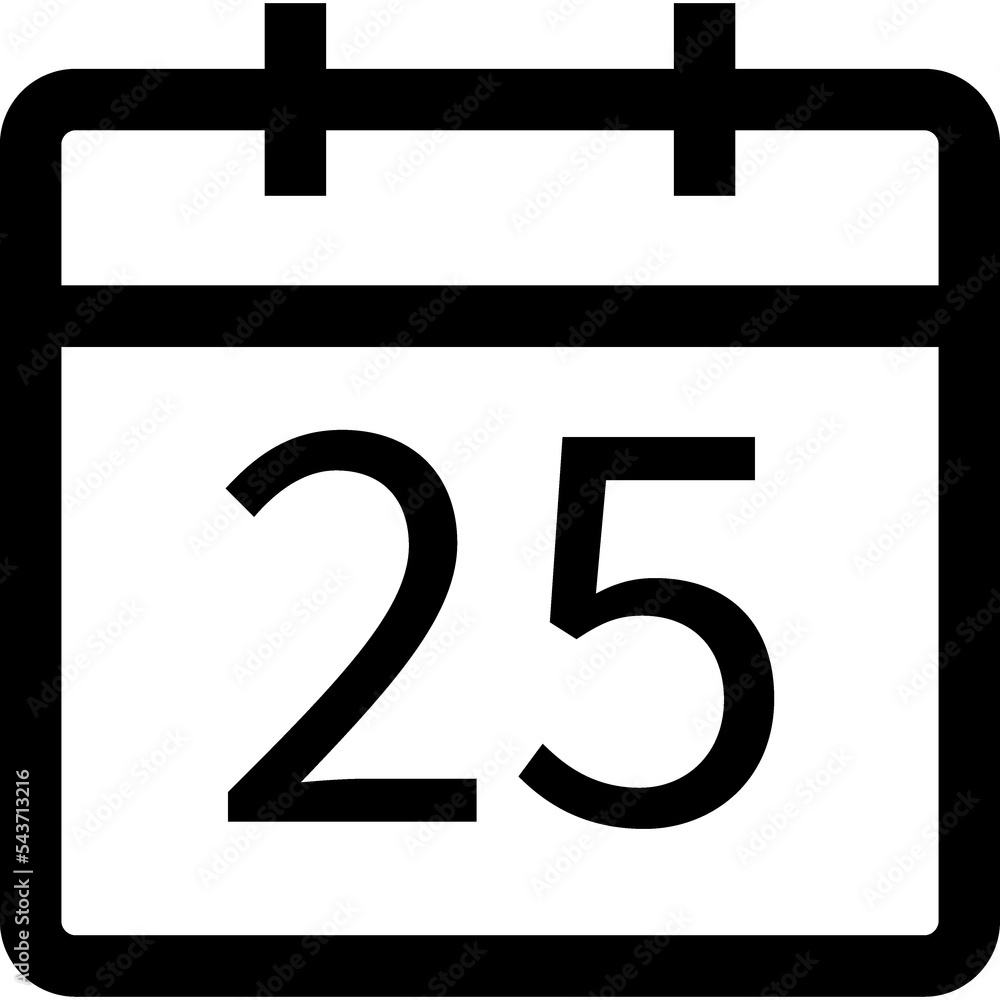 Date, time line sign. Calendar linear icon Date, time line sign. Calendar linear icon