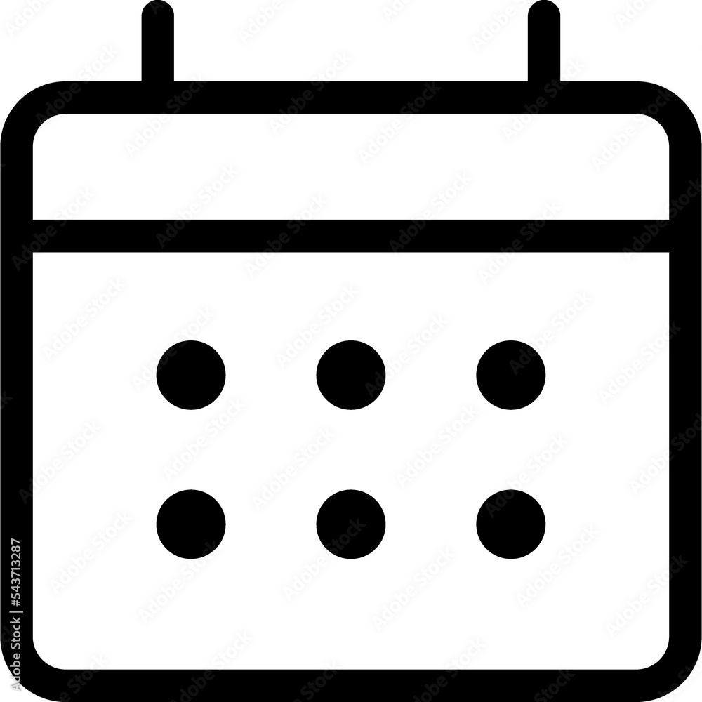 Date, time line sign. Calendar linear icon Date, time line sign. Calendar linear icon